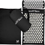 Yoga Lotus Spike Acupressure Mat Pillow Set Back Body Massager Acupuncture Cushion Mat Relieve Stress Tension Pain w/ Carry Bag